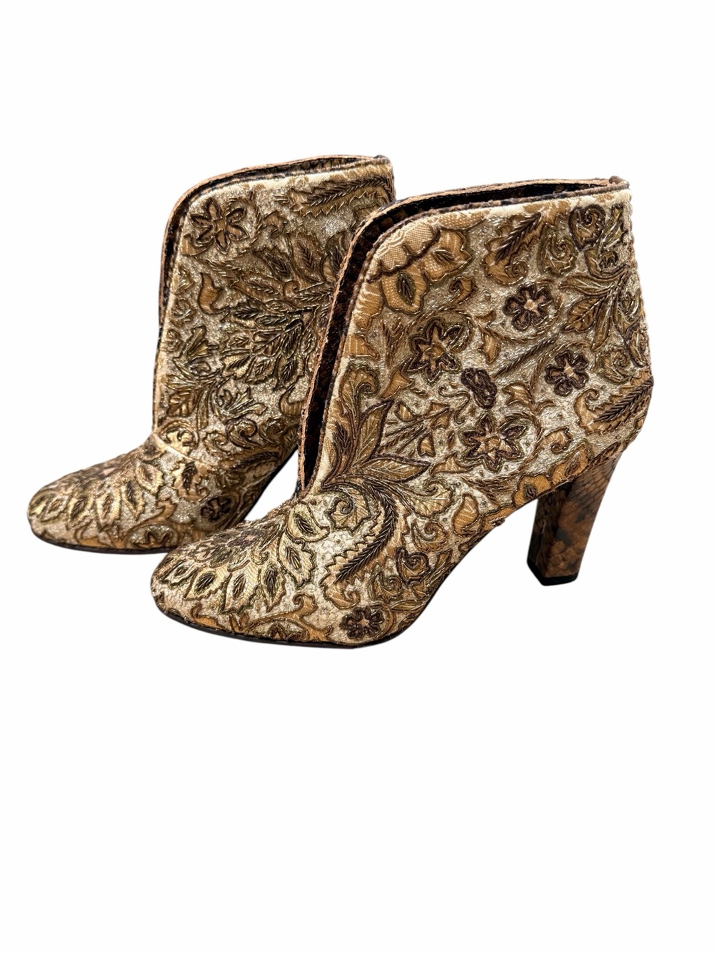 Fratelli Rossetti Rare Embroidered Ankle Boots.